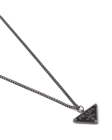 prada pendant men|prada symbole pendant necklace.